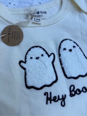 Hey, Boo! 👻 Rabbit and Bear Organic One piece 6-9 Months